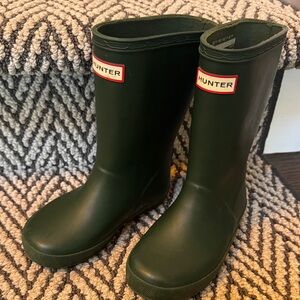 Hunter Dark Green Waterproof Boots